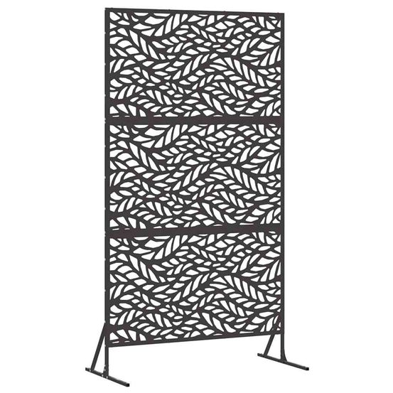 Écran de confidentialité 100 x 50 x 180 cm acier noir