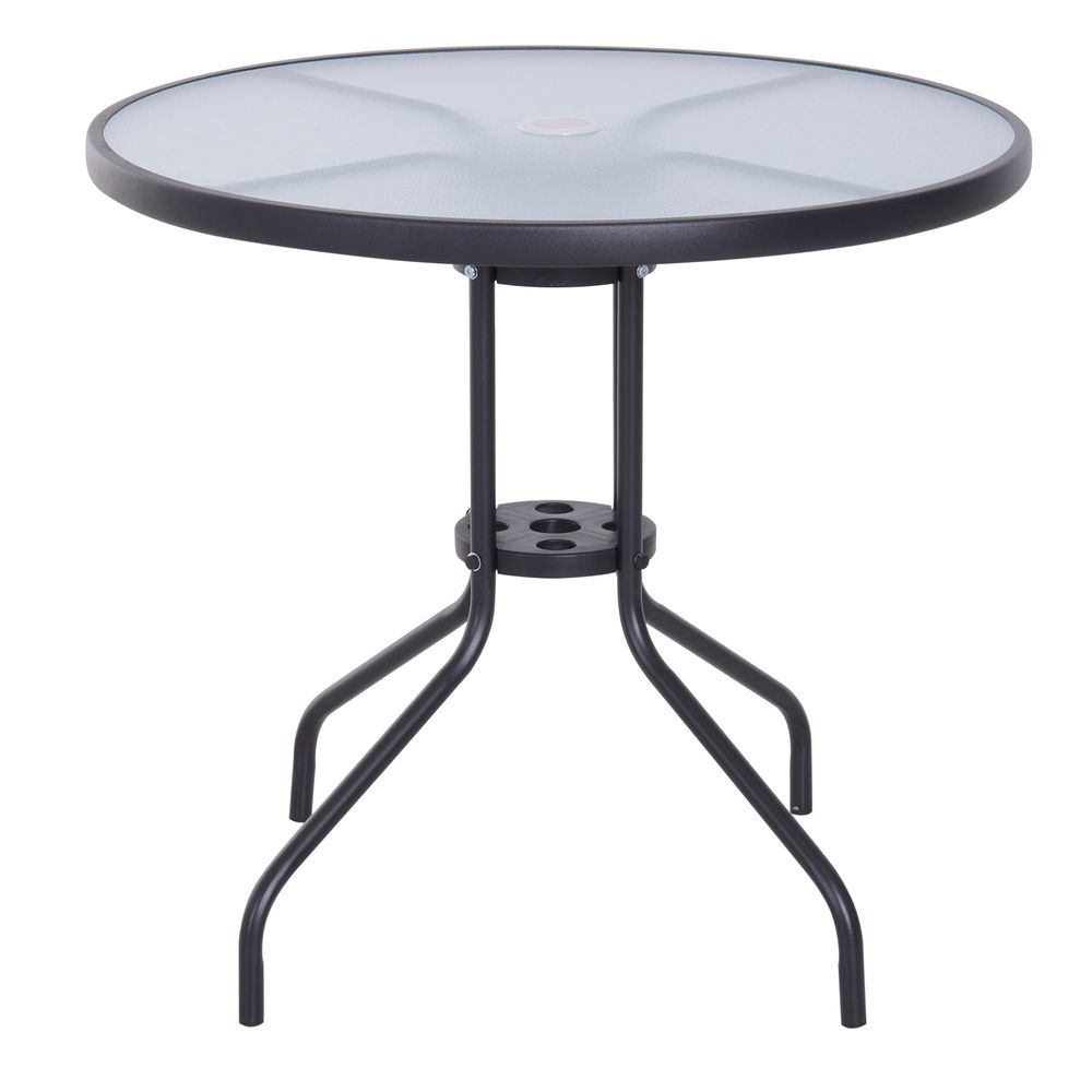 Table ronde bistro de jardin noirâŠ