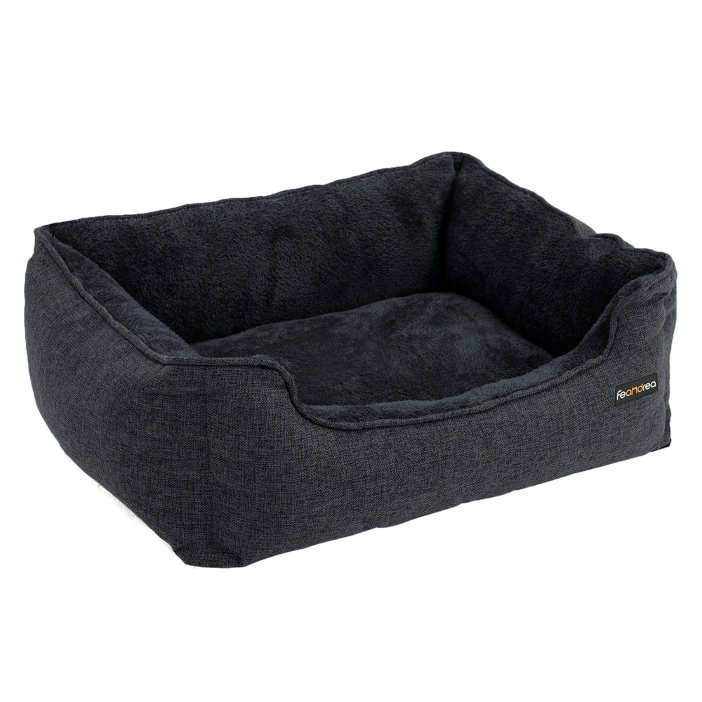 Panier pour chien housse amovible 70 x 55 x 21cm gris foncé