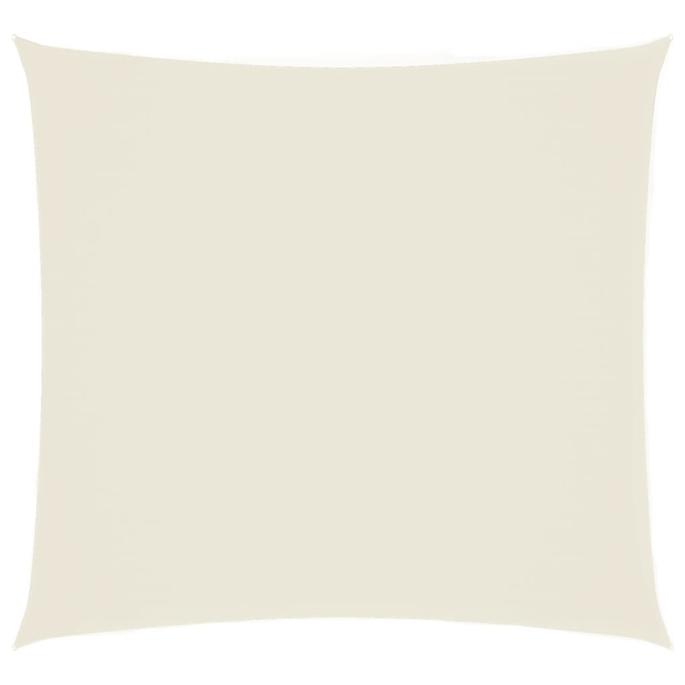 Voile de parasol tissu oxford carré 2,5x2,5 m crème