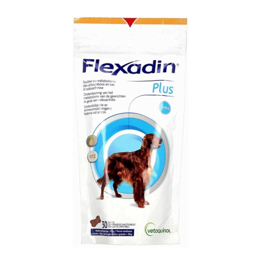Flexadin plus - articulations moyen et grand chien - vetoquinol 30 bouchées