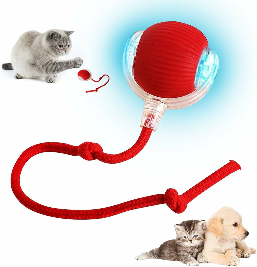 Boule électrique chargement usb 360° à roulement rouge