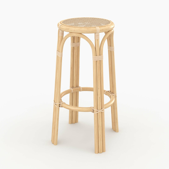 Vania-tabouret de bar 77 cm en rotin