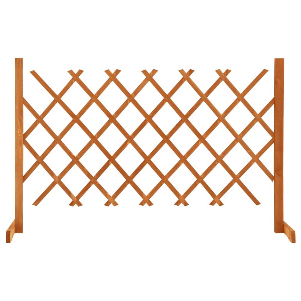 Clôture en treillis de jardin orange 120x90 cm bois de sapin