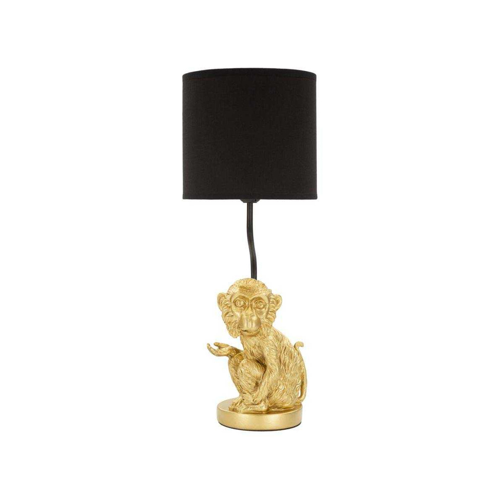 Lampe à poser en métal doré monkey 20 x 51.5 cm