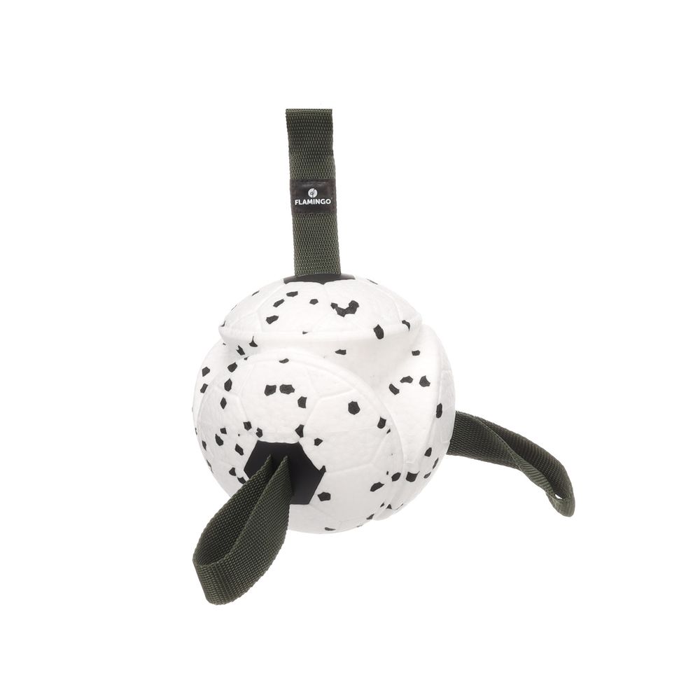 Jeu balle avec rubans flottante et ultra rebondissante pour chien