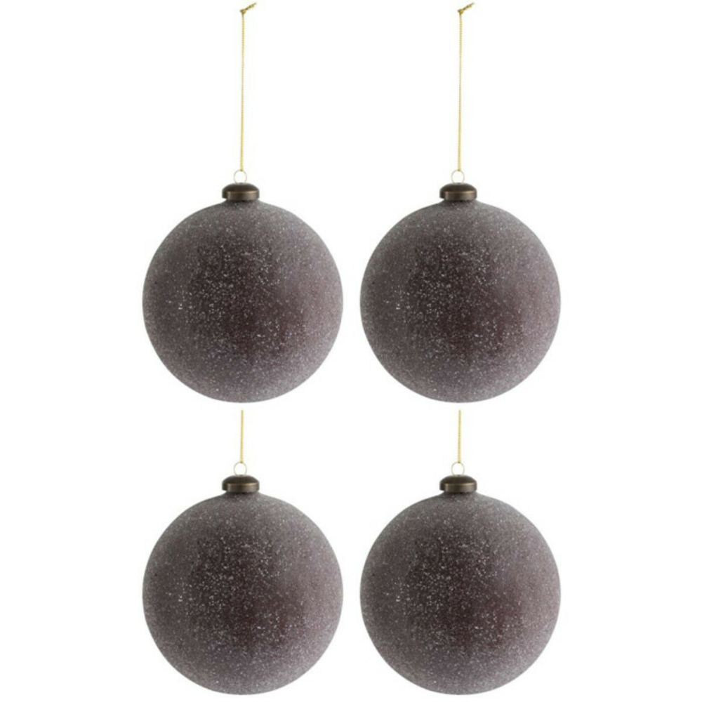 Lot de 4 boules de noël 