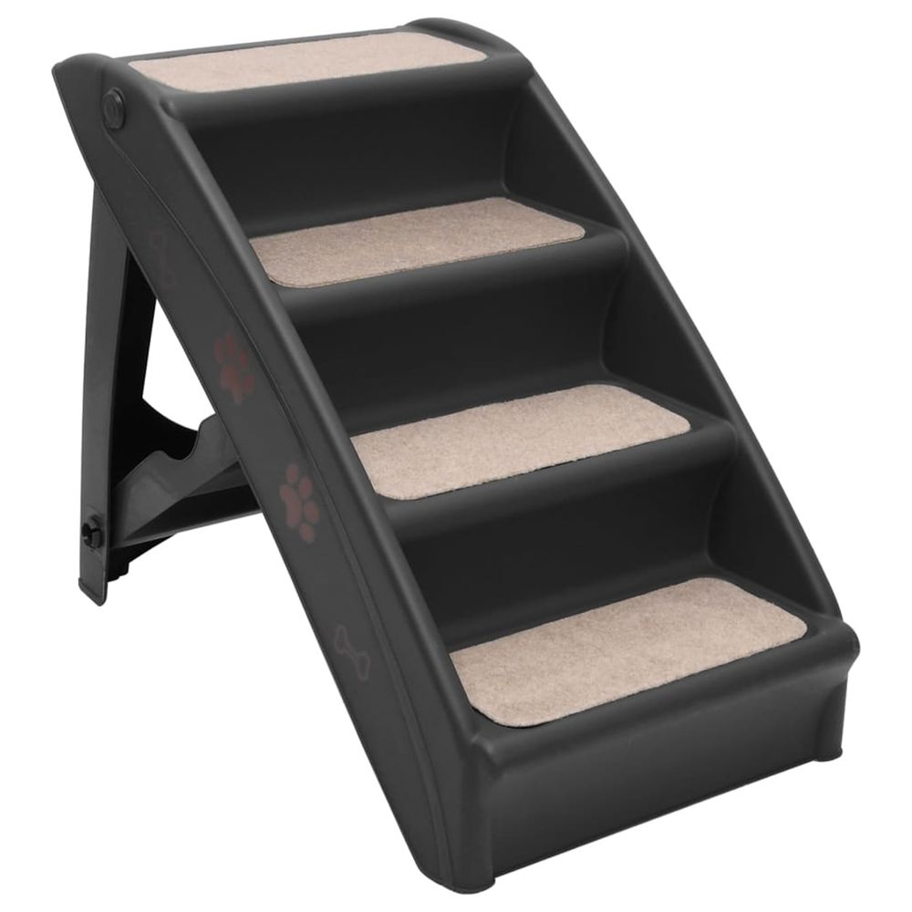 Escaliers pliables pour chiens Noir