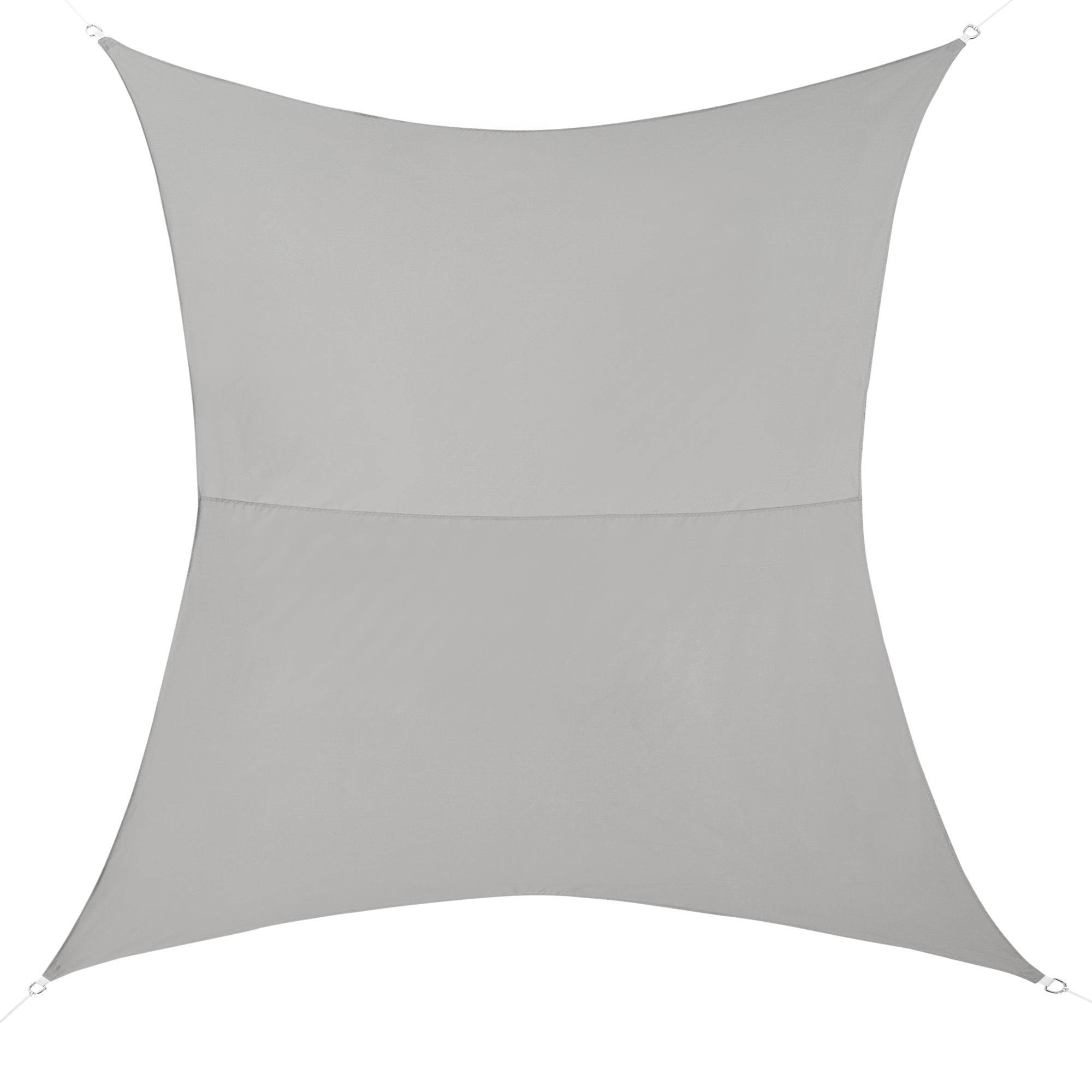 Voile d'ombrage toile d'ombrage toile de protection polyester polyuréthane quadrilatéral gris clair 3x5 m