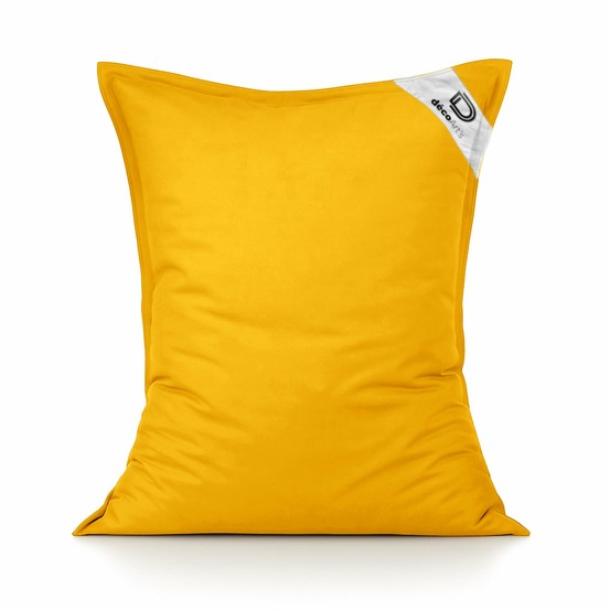 Housse pour pouf géant xl 120x80cm - jaune miel