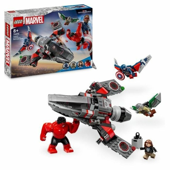 Lego captain america vs hulk rouge - avion de chasse à construire
