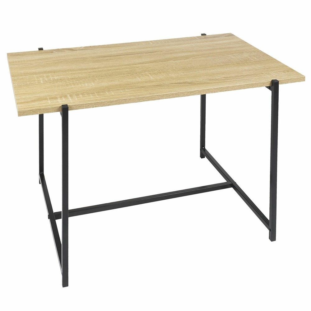 Table basse en bois et métal kalo - marron et noir