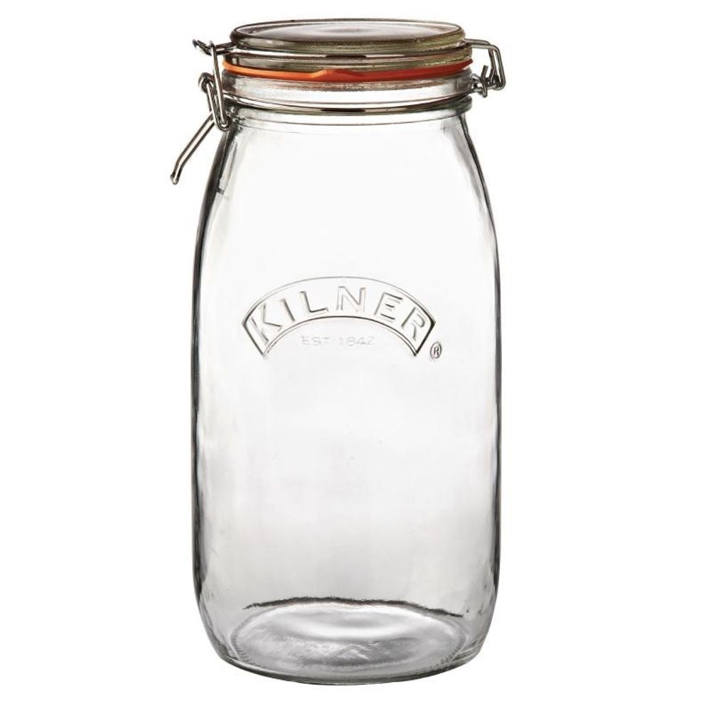 Bocal pour conserves en verre avec clip - kilner 3 l