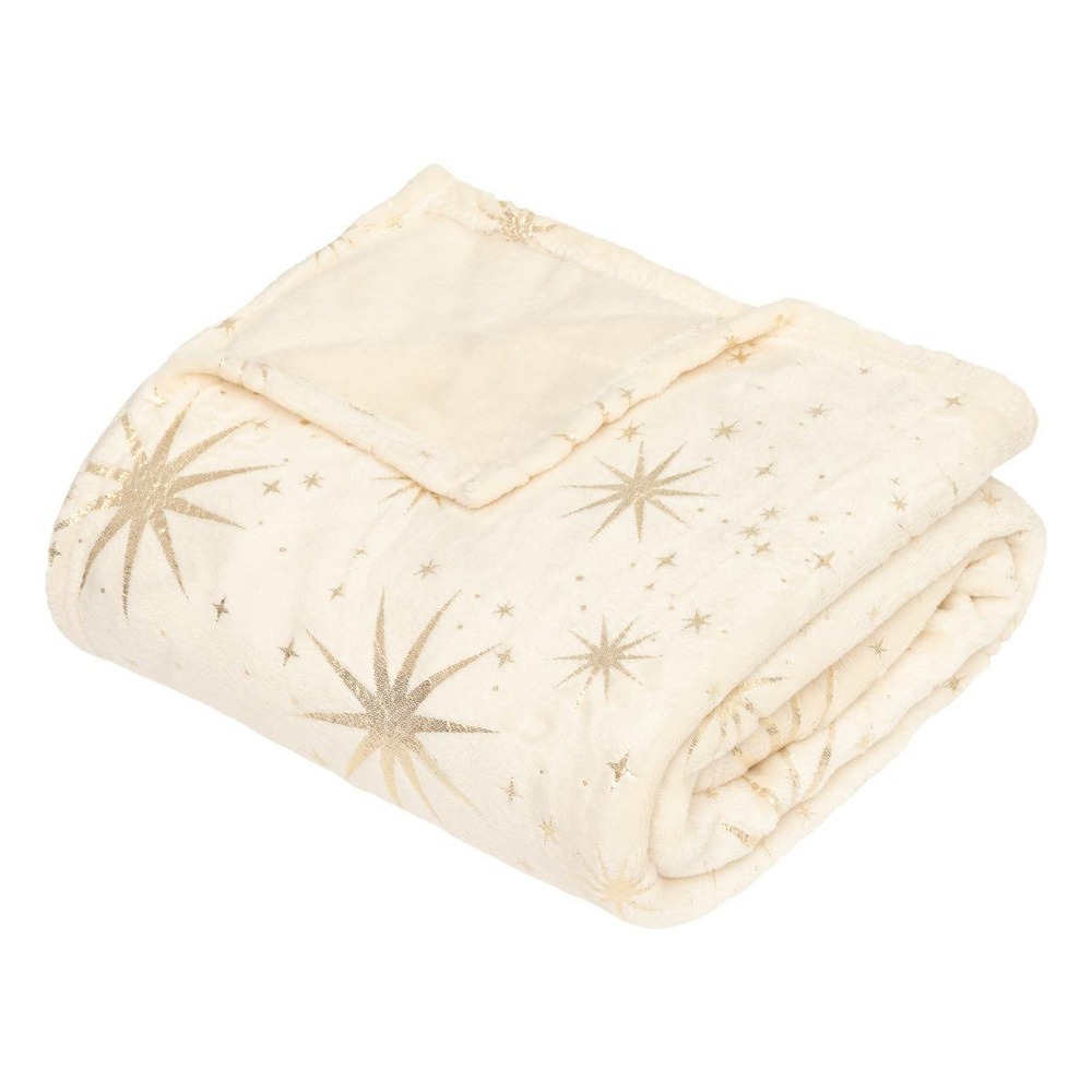 Plaid etoile or magi 130x180cm