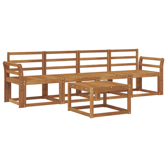 Ensemble de canapés d'extérieur 5 pcs naturel