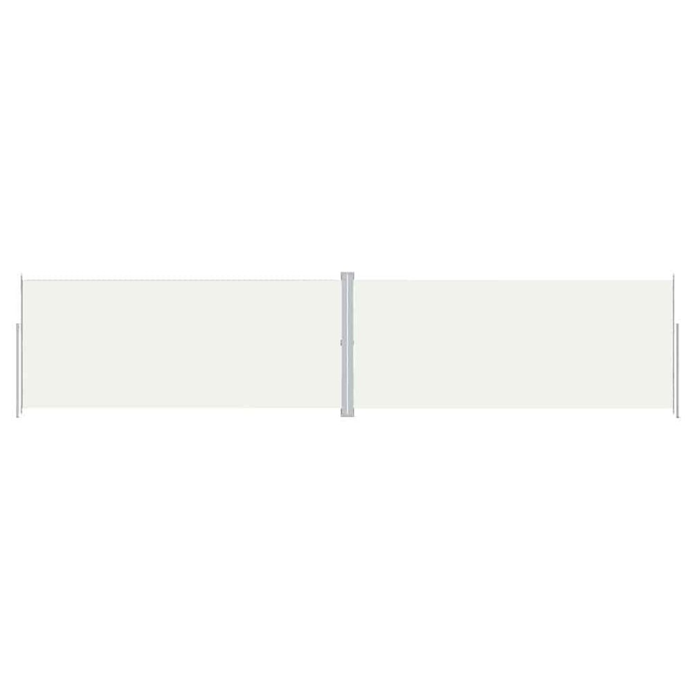 Auvent latéral rétractable crème 220x1000 cm