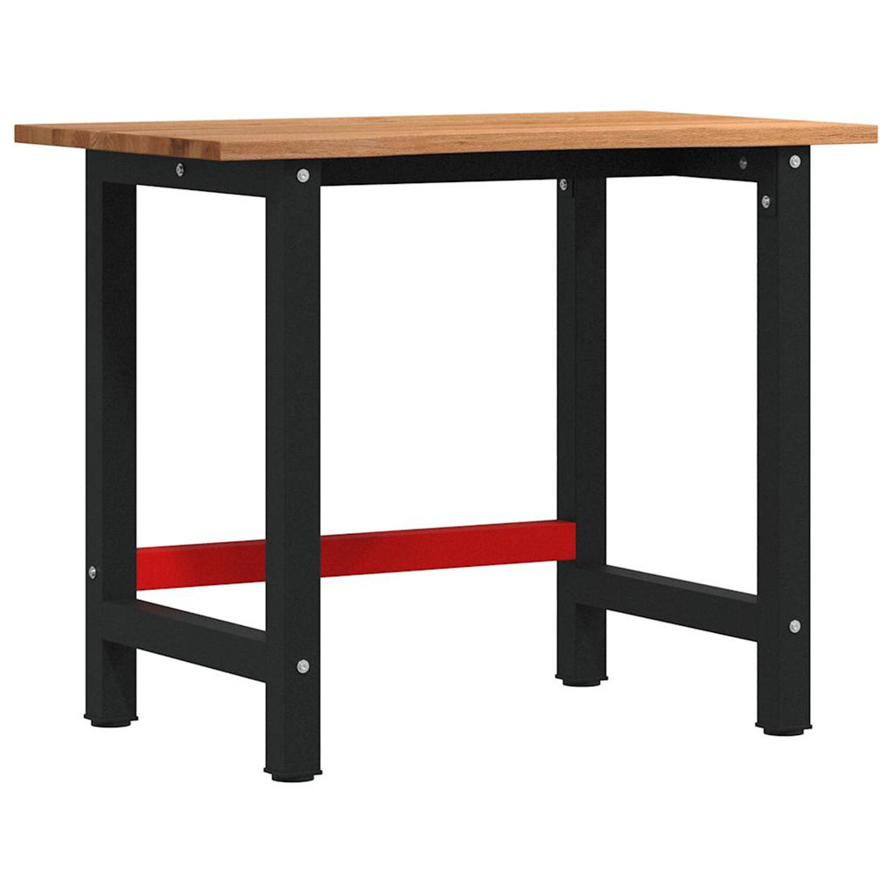 Établi marron clair 100x60x81,5 cm bois de chêne massif