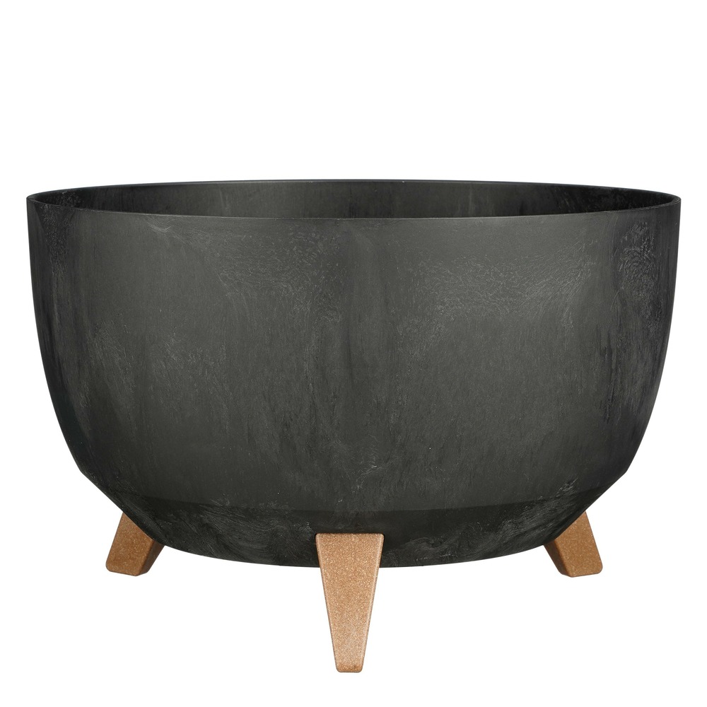 Mica decorations doppio support plante - 20,5 x ø40 cm - jardiniere exterieur grande taille - jardiniere sur pieds - plastique