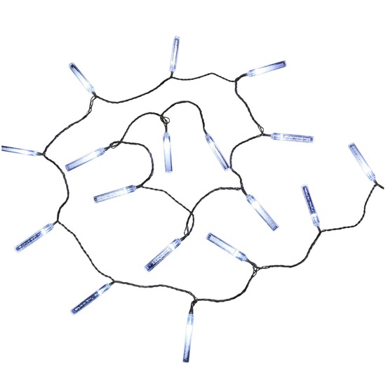 Guirlande lumineuse led en glaçons 32 glaçons led blanc
