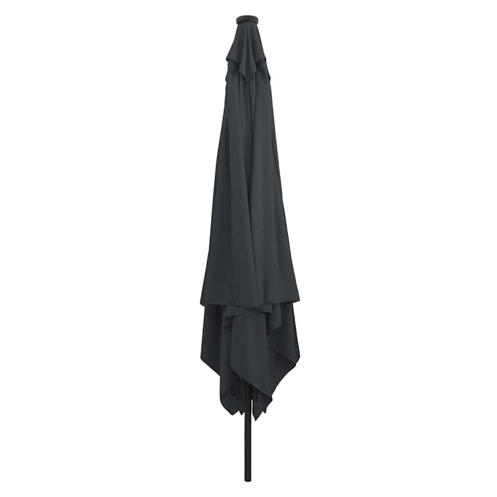 Parasol de jardin 295 x 295 x 245 cm polyester et acier