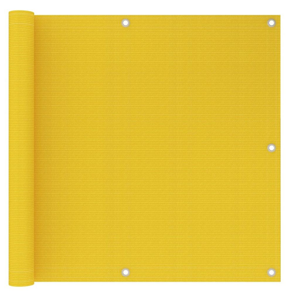 Écran de balcon jaune 90x500 cm pehd