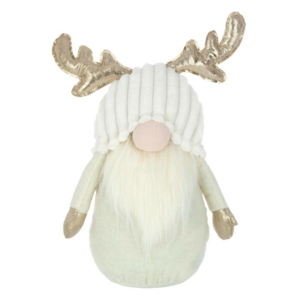 Statuette déco lutin cerf 42cm beige