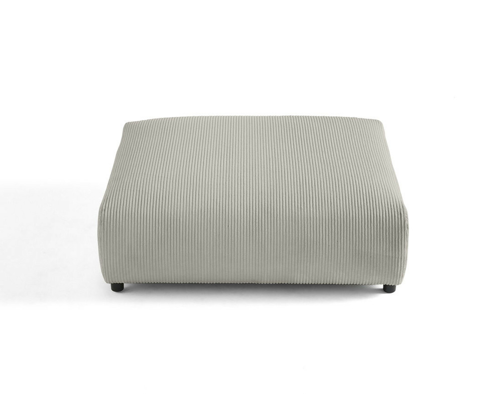 Garance - grand pouf modulable - en velours côtelé