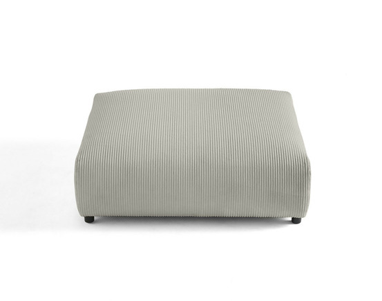 Garance - grand pouf modulable - en velours côtelé