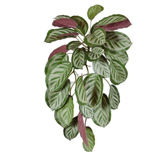 Calathea rouge roseopicta plante artificielle pendentif 70cm