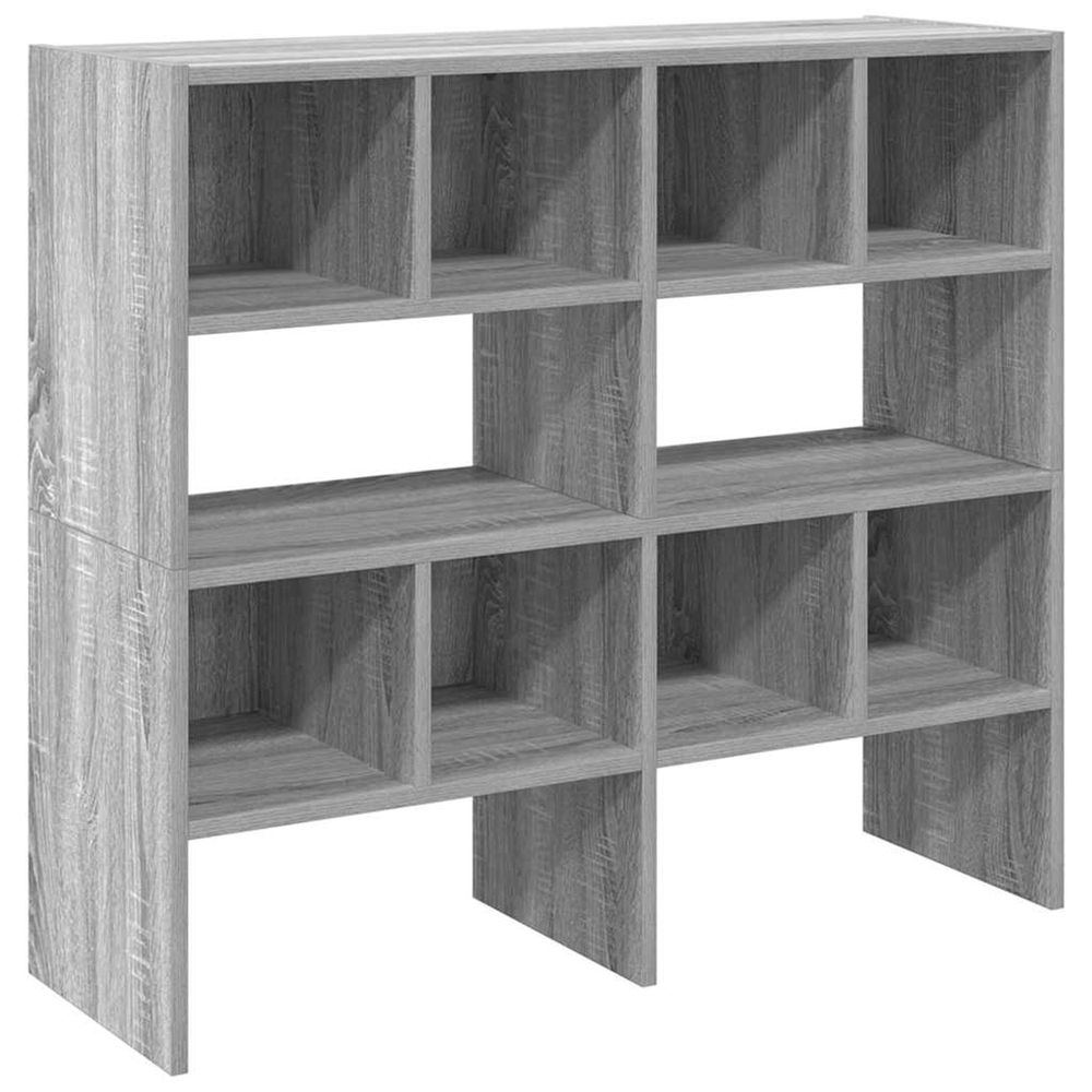 Étagères à chaussures empilables 2 pcs sonoma gris 89,5x30x40cm