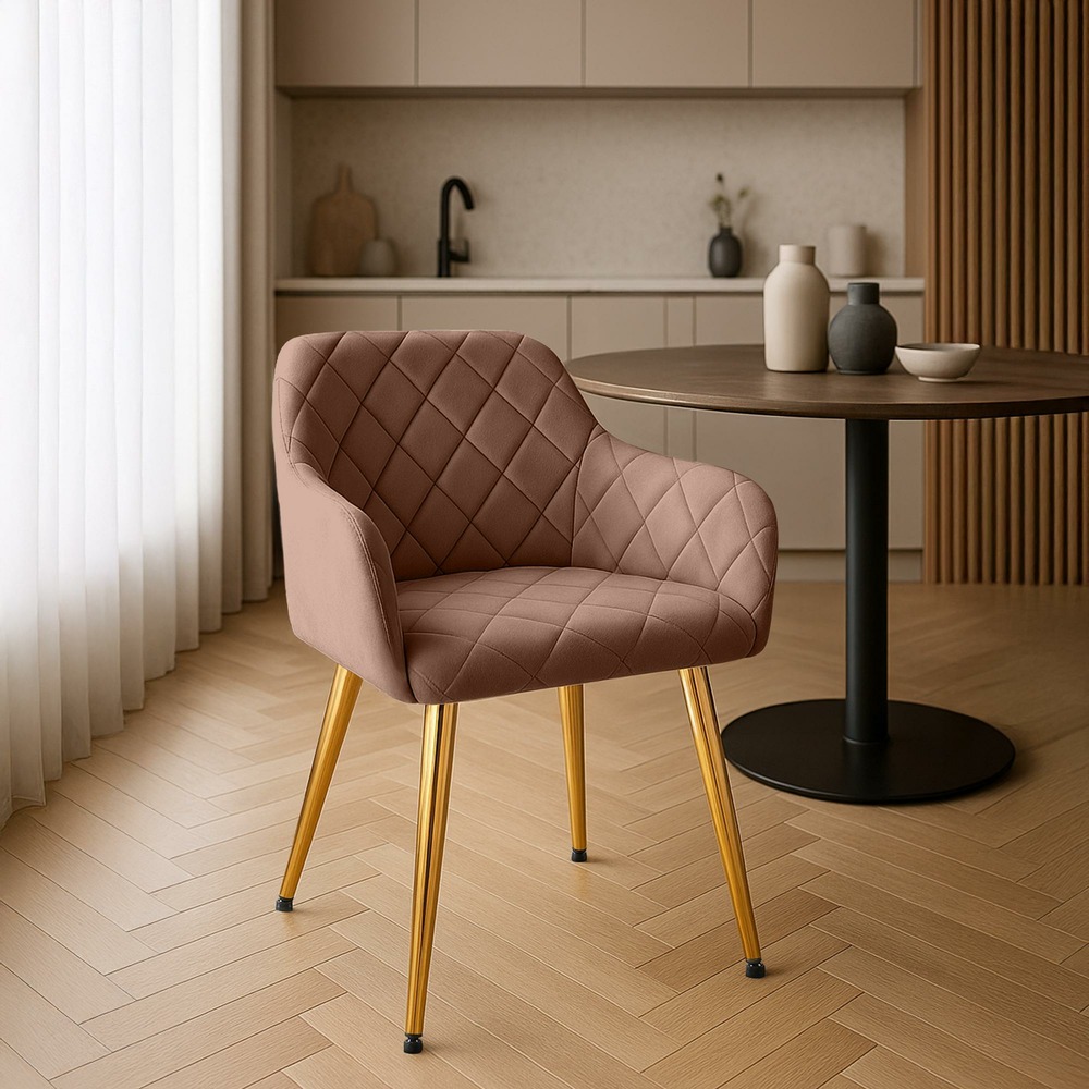 Chaise de salle à manger monett velours g