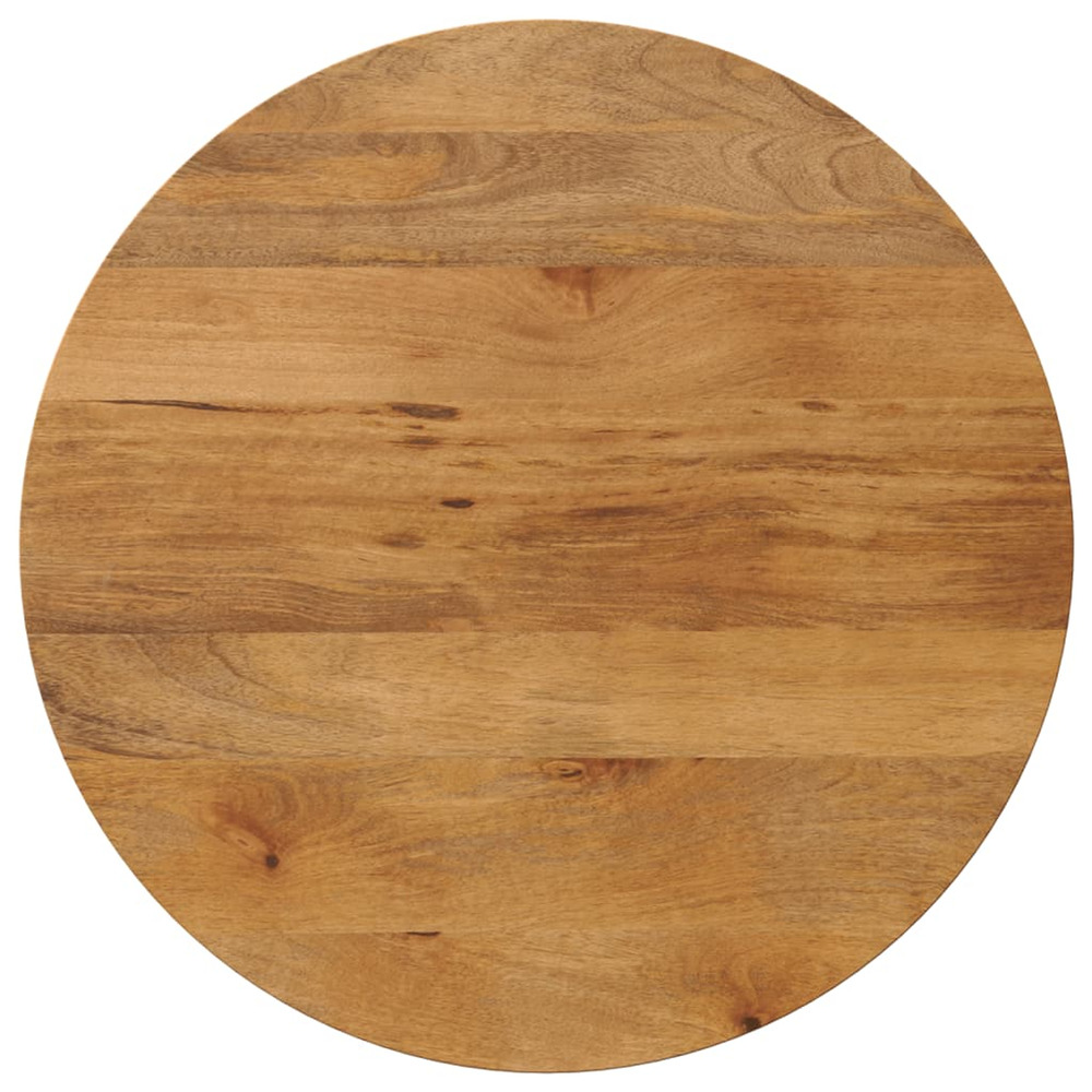 Dessus de table ø 80x3,8 cm rond bois de manguier massif