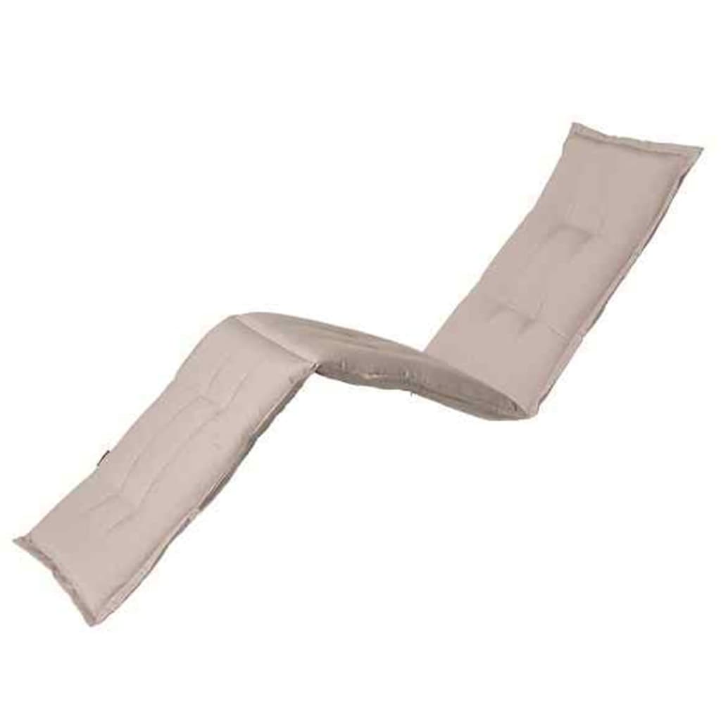 Coussin de chaise longue panama 200x60 cm beige clair