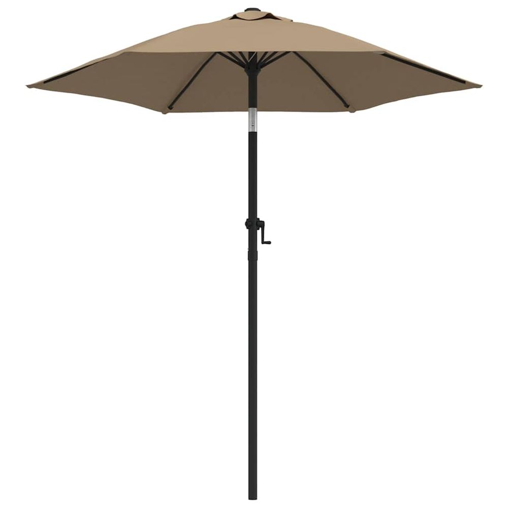 Parasol taupe 200x224 cm aluminium