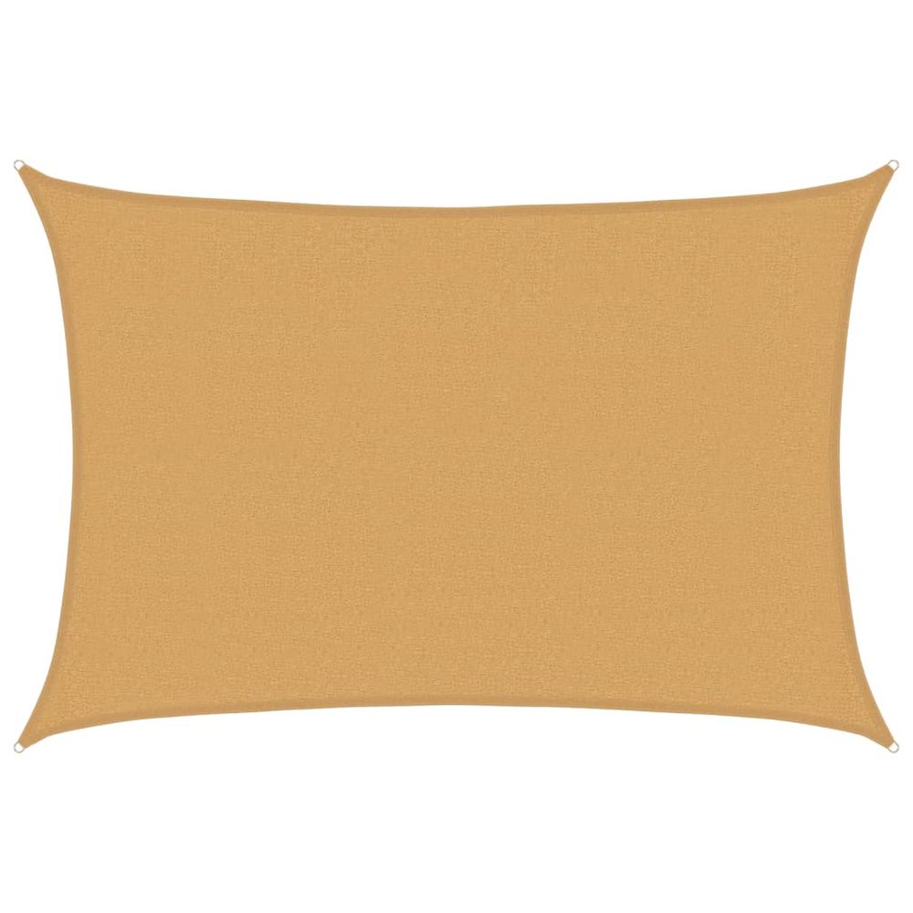 Voile d'ombrage 160 g/m² rectangulaire sable 2,5x3,5m pehd