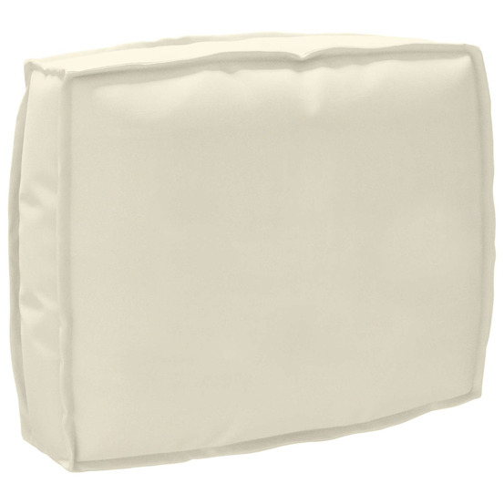 Coussin crème 50 x 40 x 12 cm tissu oxford