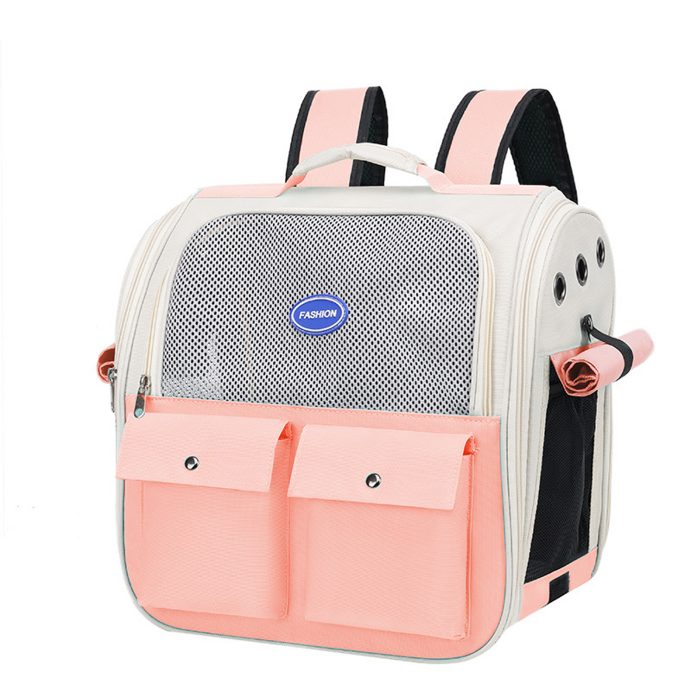 Sac à dos pour chat mcboson rose, anti-griffes pratique, bonne ventilation