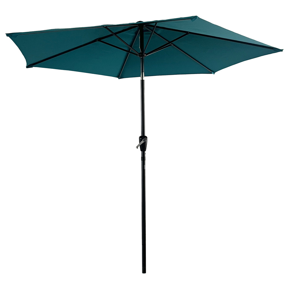 Parasol droit hapuna rond 2,70m de diamètre bleu