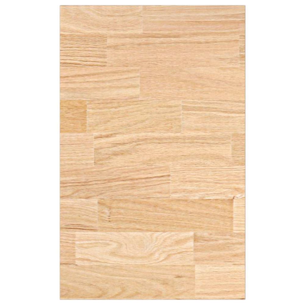 Plan de travail de cuisine bois de chêne massif rectangulaire