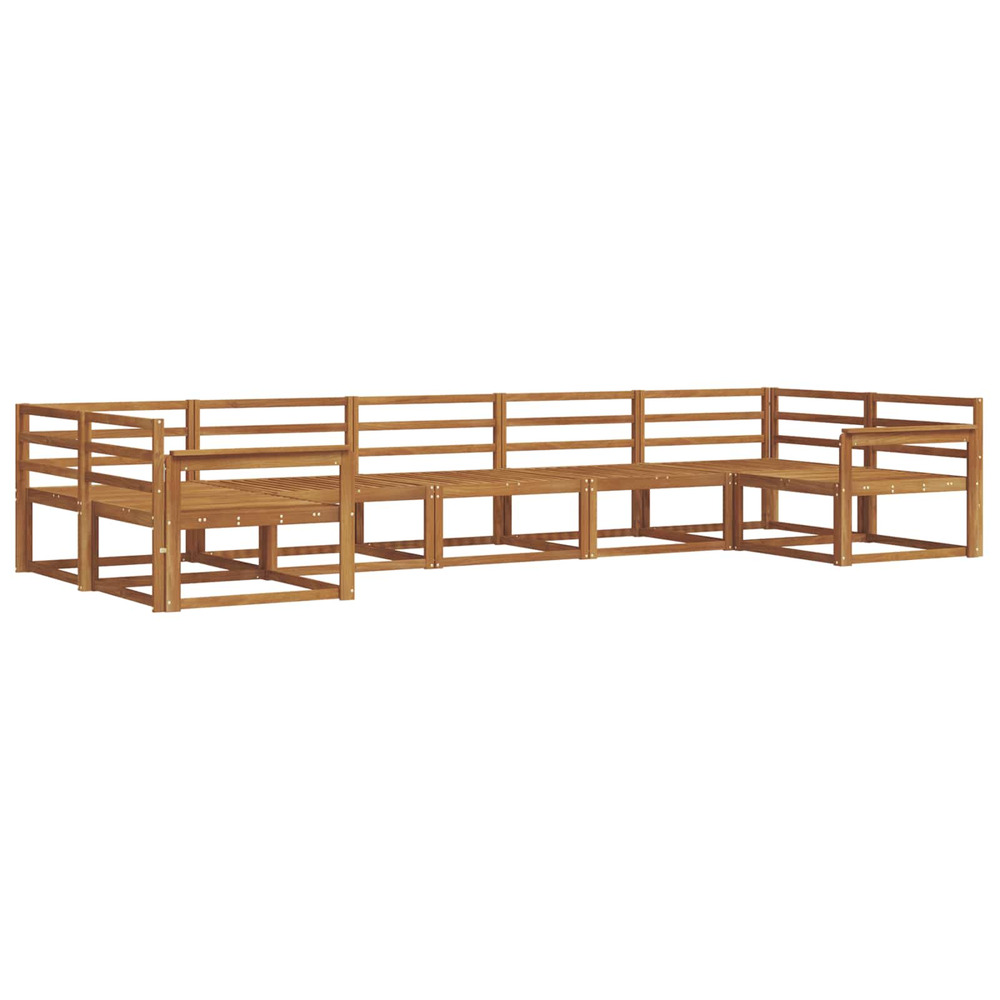 Ensemble de canapés d'extérieur 7 pcs naturel