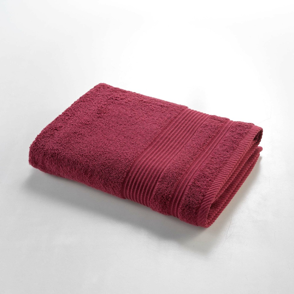 Serviette ou drap de douche 70 x 130 cm tendresse rouge