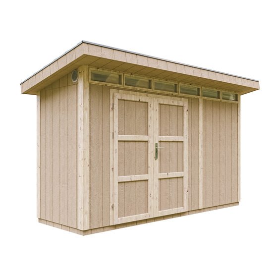 Abri de jardin qualité premium 4m² /l161xl412xh239 cm - timbela m902a