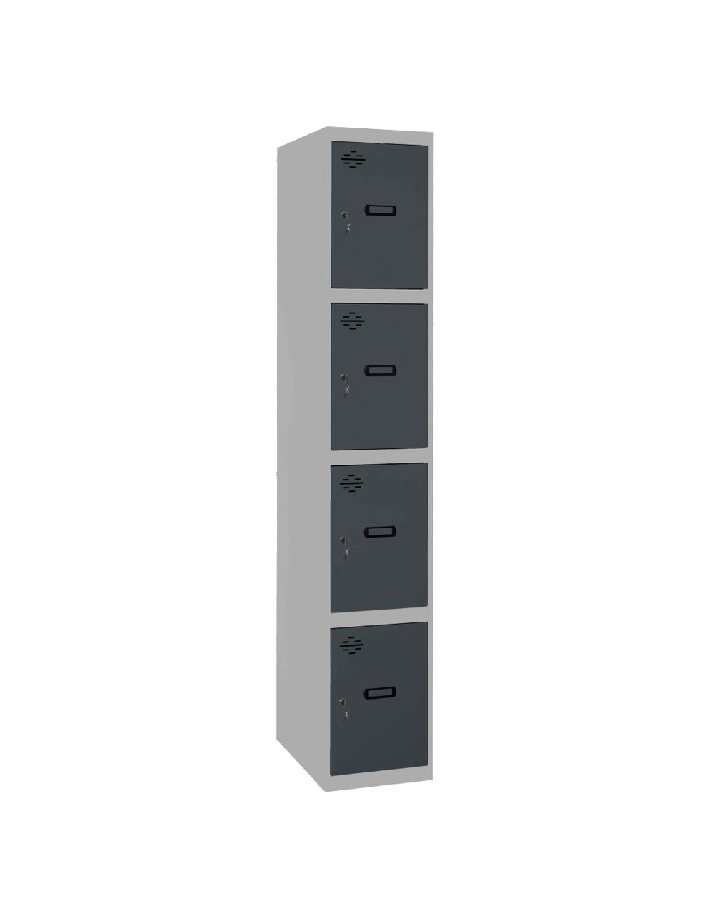 Casier-armoire simonlocker prof.dism.4 porte 1/4 400 in gr/an gris/antracite 1800x400x500 - simonrack