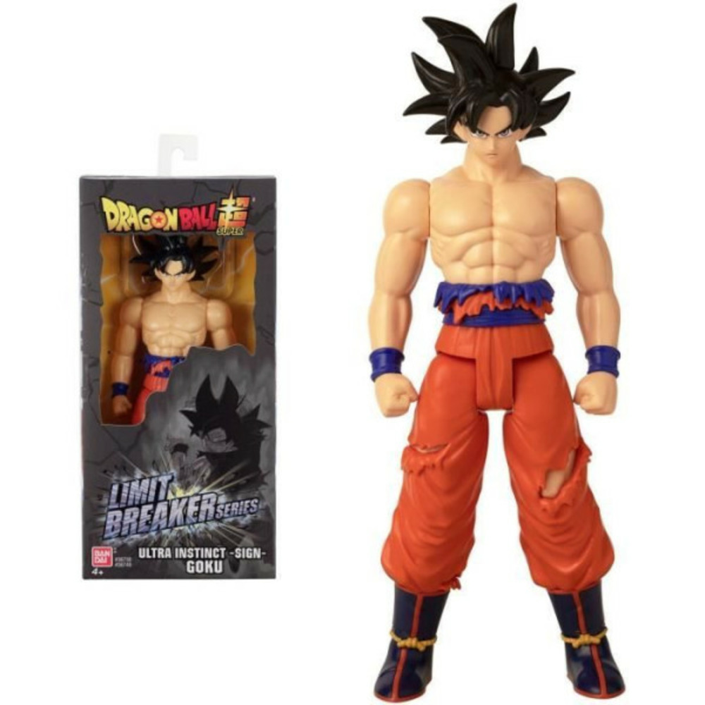 Figurine géante - bandai - dragon ball super - 30cm limit breaker - ultra instinct goku sign