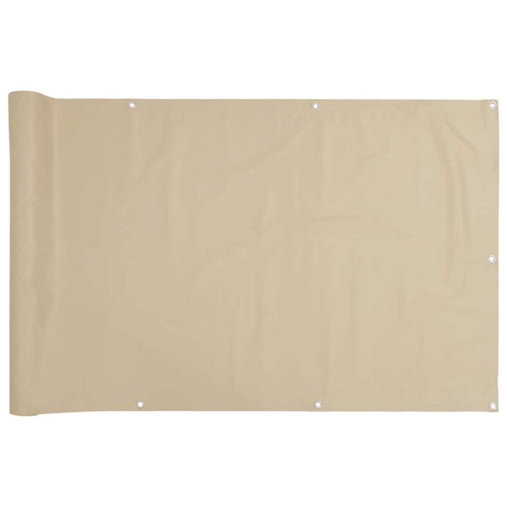 Écran de balcon beige 90x300 cm tissu oxford