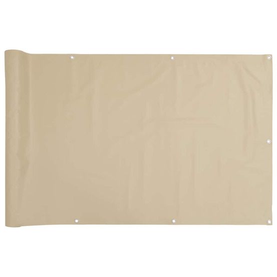 Écran de balcon beige 90x300 cm tissu oxford