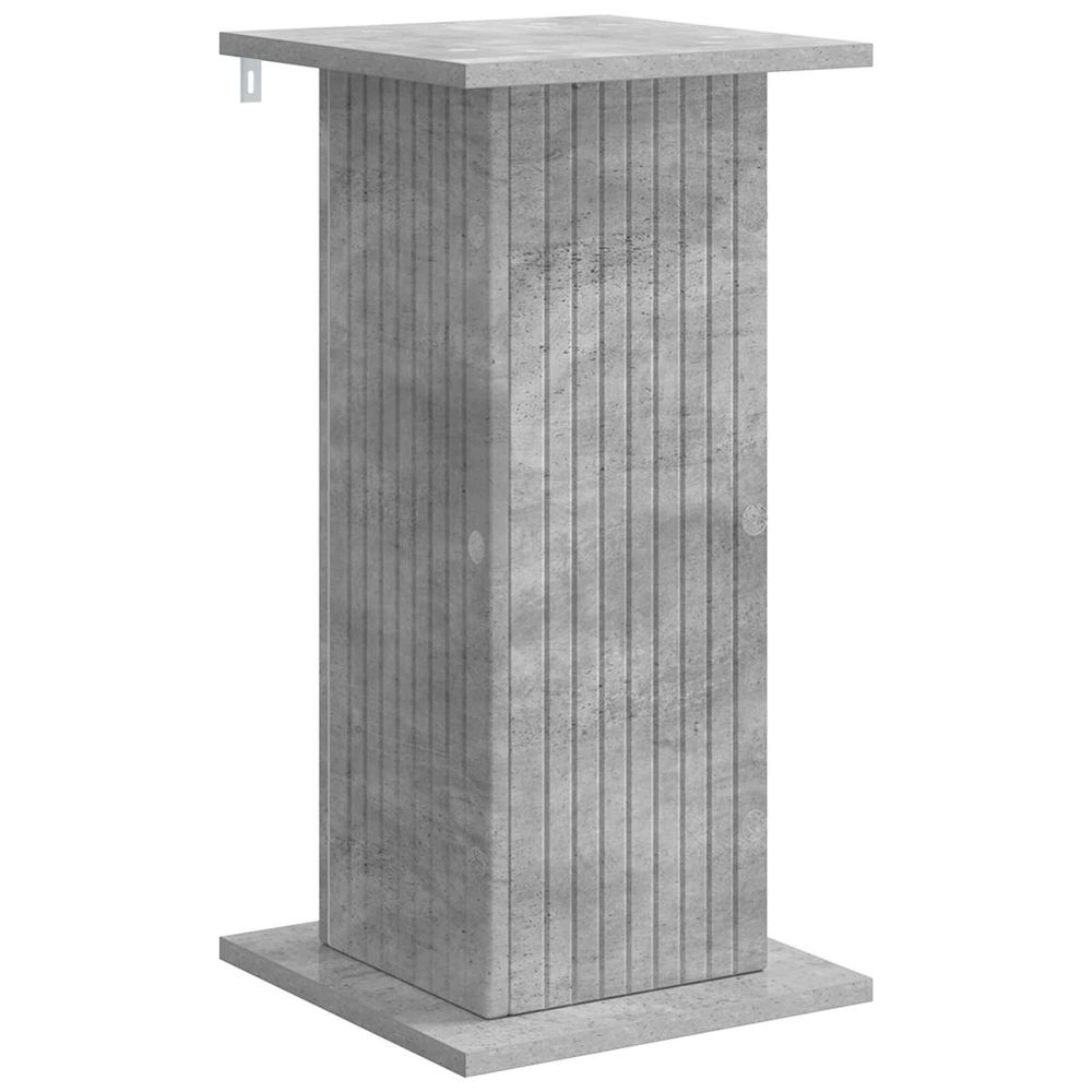 Support de plante gris béton 30,5 x 30 x 60,5 cm