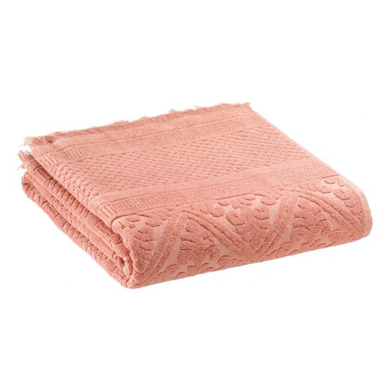Serviette de toilette uni zoe argile 50 x 100 cm