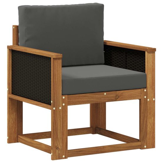 Sofa de milieu extérieur bois d'acacia massif naturel