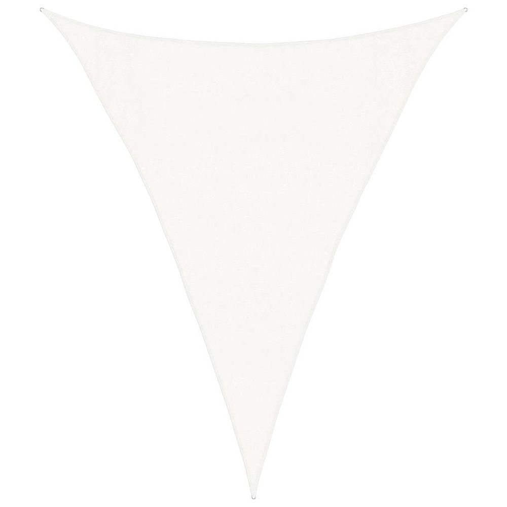 Voile d'ombrage 160 g/m² blanc 3x4x4 m pehd
